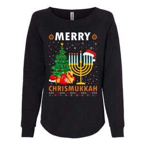 MERRY CHRISMUKKAH Jewish Christmas Hanukkah Chanukah Womens California Wash Sweatshirt