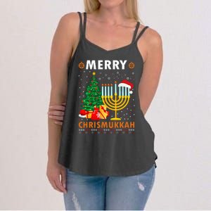 MERRY CHRISMUKKAH Jewish Christmas Hanukkah Chanukah Women's Strappy Tank