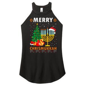 MERRY CHRISMUKKAH Jewish Christmas Hanukkah Chanukah Women's Perfect Tri Rocker Tank