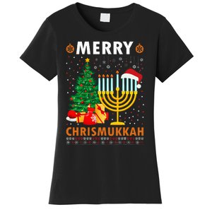 MERRY CHRISMUKKAH Jewish Christmas Hanukkah Chanukah Women's T-Shirt