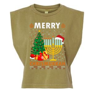 MERRY CHRISMUKKAH Jewish Christmas Hanukkah Chanukah Garment-Dyed Women's Muscle Tee