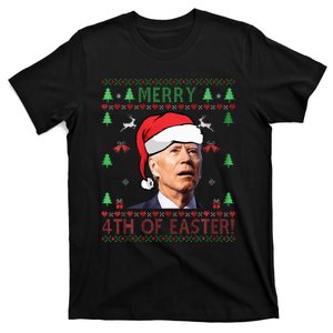 Merry Christmas Joe Biden Happy 4th of July T-Shirt