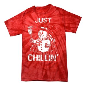 Merry Christmas Just Chillin Snowman Family Matching Pajama Tie-Dye T-Shirt