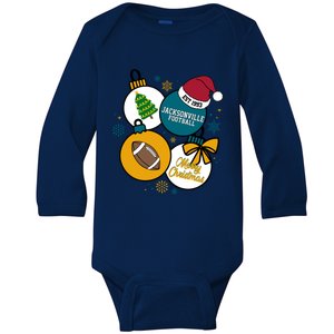 Merry Christmas Jacksonville Football Est 1993 Baby Long Sleeve Bodysuit