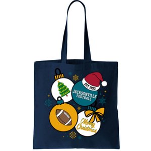 Merry Christmas Jacksonville Football Est 1993 Tote Bag