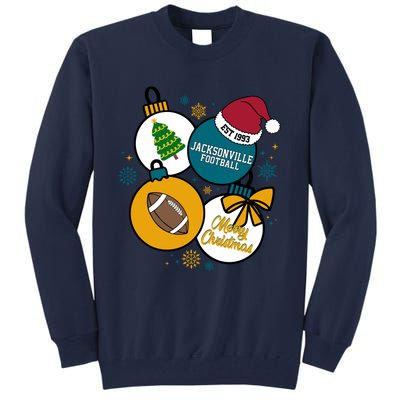 Merry Christmas Jacksonville Football Est 1993 Tall Sweatshirt