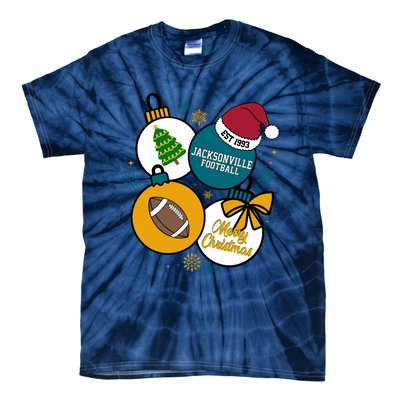 Merry Christmas Jacksonville Football Est 1993 Tie-Dye T-Shirt