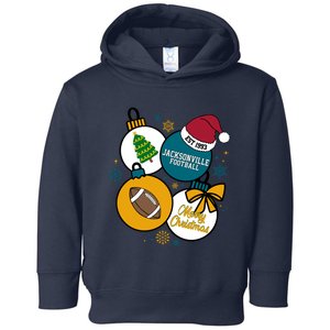 Merry Christmas Jacksonville Football Est 1993 Toddler Hoodie