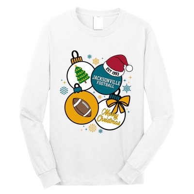 Merry Christmas Jacksonville Football Est 1993 Long Sleeve Shirt