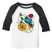 Merry Christmas Jacksonville Football Est 1993 Toddler Fine Jersey T-Shirt