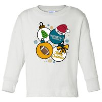 Merry Christmas Jacksonville Football Est 1993 Toddler Long Sleeve Shirt