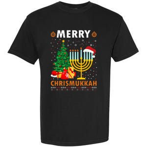 MERRY CHRISMUKKAH Jewish Christmas Hanukkah Chanukah Garment-Dyed Heavyweight T-Shirt