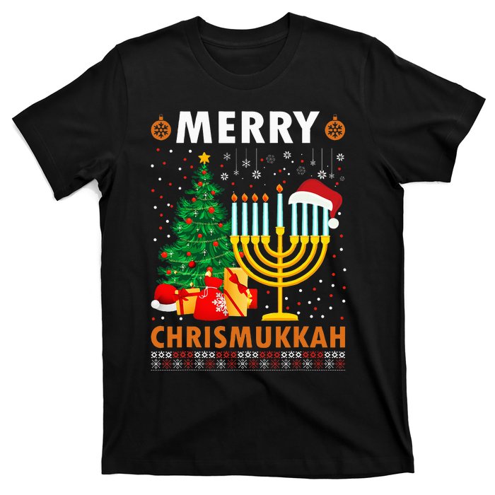 MERRY CHRISMUKKAH Jewish Christmas Hanukkah Chanukah T-Shirt