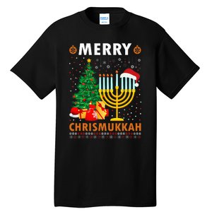 MERRY CHRISMUKKAH Jewish Christmas Hanukkah Chanukah Tall T-Shirt