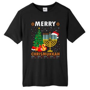 MERRY CHRISMUKKAH Jewish Christmas Hanukkah Chanukah Tall Fusion ChromaSoft Performance T-Shirt