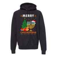 MERRY CHRISMUKKAH Jewish Christmas Hanukkah Chanukah Premium Hoodie