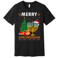 MERRY CHRISMUKKAH Jewish Christmas Hanukkah Chanukah Premium T-Shirt