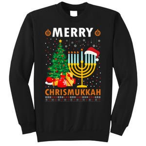 MERRY CHRISMUKKAH Jewish Christmas Hanukkah Chanukah Tall Sweatshirt