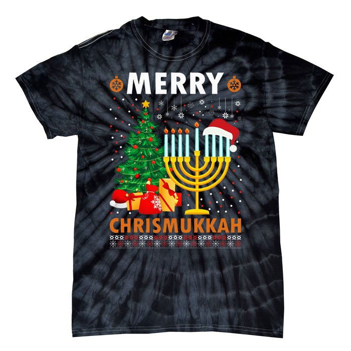 MERRY CHRISMUKKAH Jewish Christmas Hanukkah Chanukah Tie-Dye T-Shirt