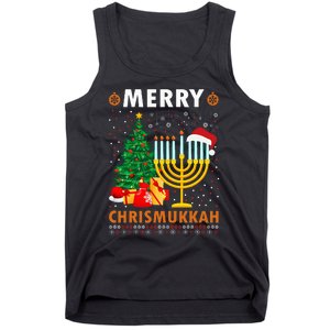 MERRY CHRISMUKKAH Jewish Christmas Hanukkah Chanukah Tank Top