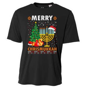 MERRY CHRISMUKKAH Jewish Christmas Hanukkah Chanukah  Cooling Performance Crew T-Shirt