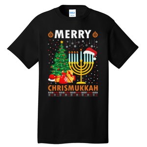 MERRY CHRISMUKKAH Jewish Christmas Hanukkah Chanukah  Tall T-Shirt