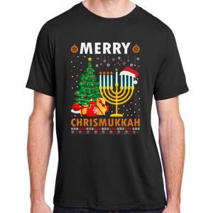 MERRY CHRISMUKKAH Jewish Christmas Hanukkah Chanukah  Adult ChromaSoft Performance T-Shirt