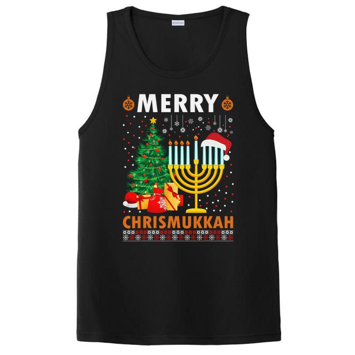 MERRY CHRISMUKKAH Jewish Christmas Hanukkah Chanukah  PosiCharge Competitor Tank