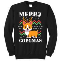 Merry Corgmas Kawaii Christmas Corgi Nerdy Ugly Christmas Sweatshirt