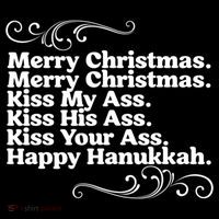 Merry Christmas K.iss My Ass Quote Christmas Vacation Flatbill Hat