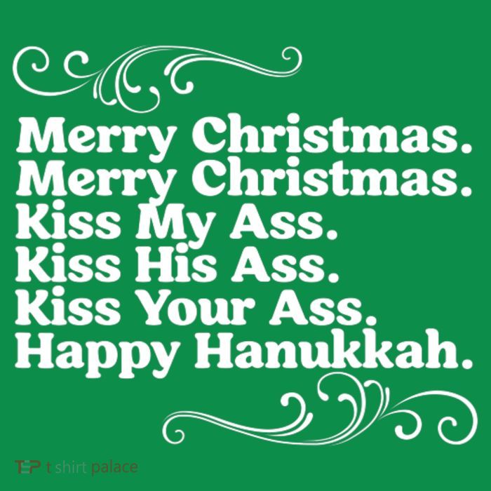 Merry Christmas K.iss My Ass Quote Christmas Vacation Tall T-Shirt