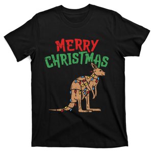 Merry Christmas Kangaroo Australian Australia Gift T-Shirt