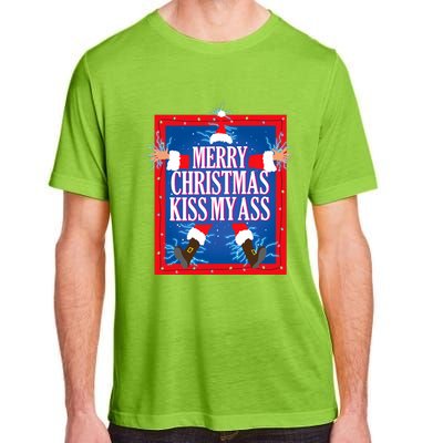 Merry Christmas Kiss My Ass Funny Christmas Vacation Movie Adult ChromaSoft Performance T-Shirt