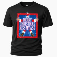 Merry Christmas Kiss My Ass Funny Christmas Vacation Movie Cooling Performance Crew T-Shirt