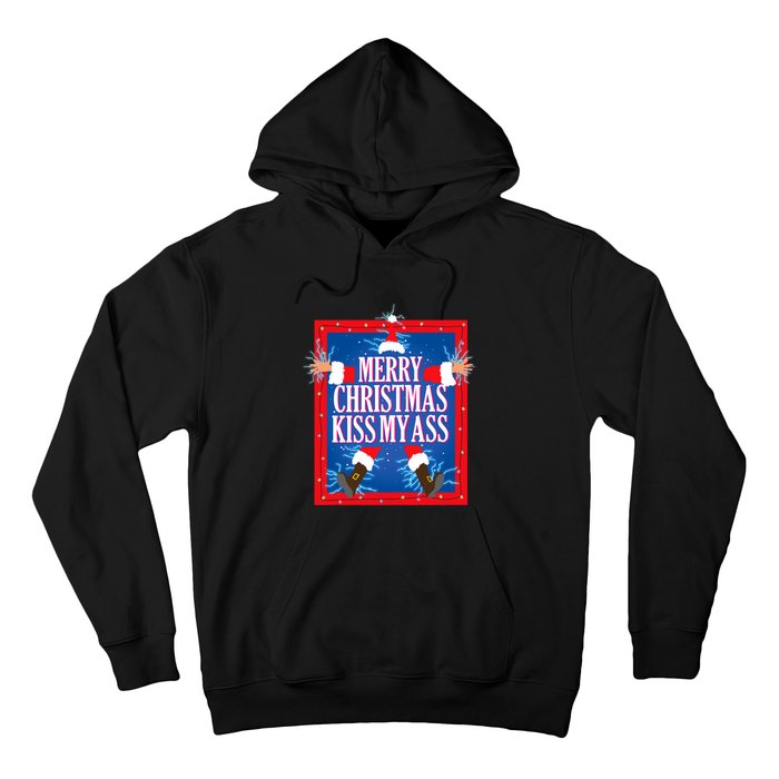 Merry Christmas Kiss My Ass Funny Christmas Vacation Movie Hoodie