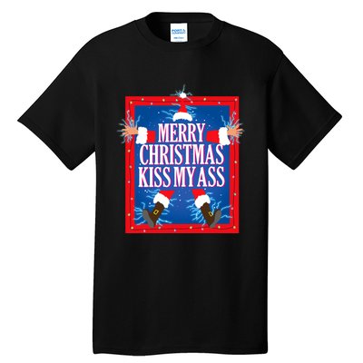 Merry Christmas Kiss My Ass Funny Christmas Vacation Movie Tall T-Shirt