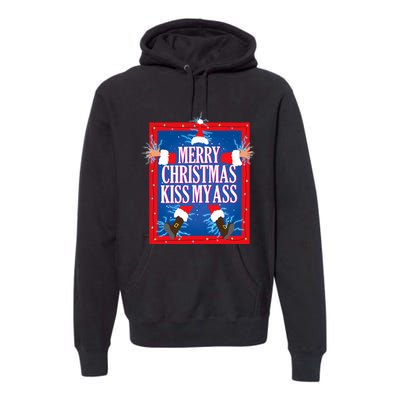 Merry Christmas Kiss My Ass Funny Christmas Vacation Movie Premium Hoodie