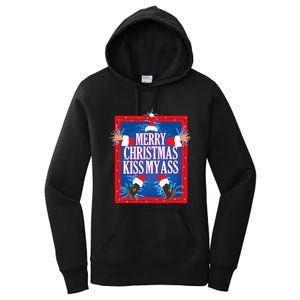 Merry Christmas Kiss My Ass Funny Christmas Vacation Movie Women's Pullover Hoodie