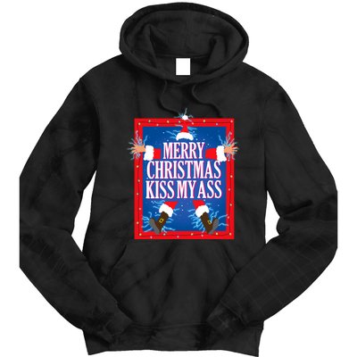 Merry Christmas Kiss My Ass Funny Christmas Vacation Movie Tie Dye Hoodie