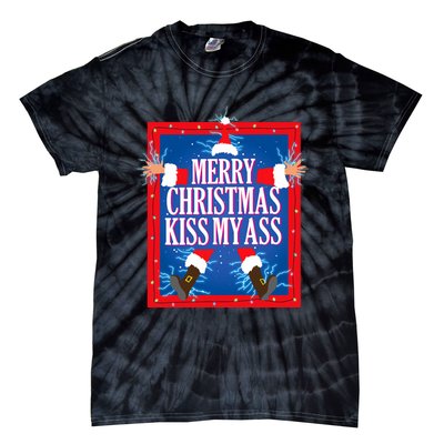 Merry Christmas Kiss My Ass Funny Christmas Vacation Movie Tie-Dye T-Shirt