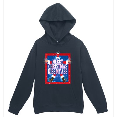 Merry Christmas Kiss My Ass Funny Christmas Vacation Movie Urban Pullover Hoodie