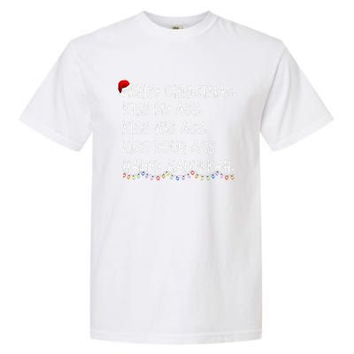 Merry Christmas Kis.s My Ass His Ass Your Ass Happy Hanukkah Garment-Dyed Heavyweight T-Shirt