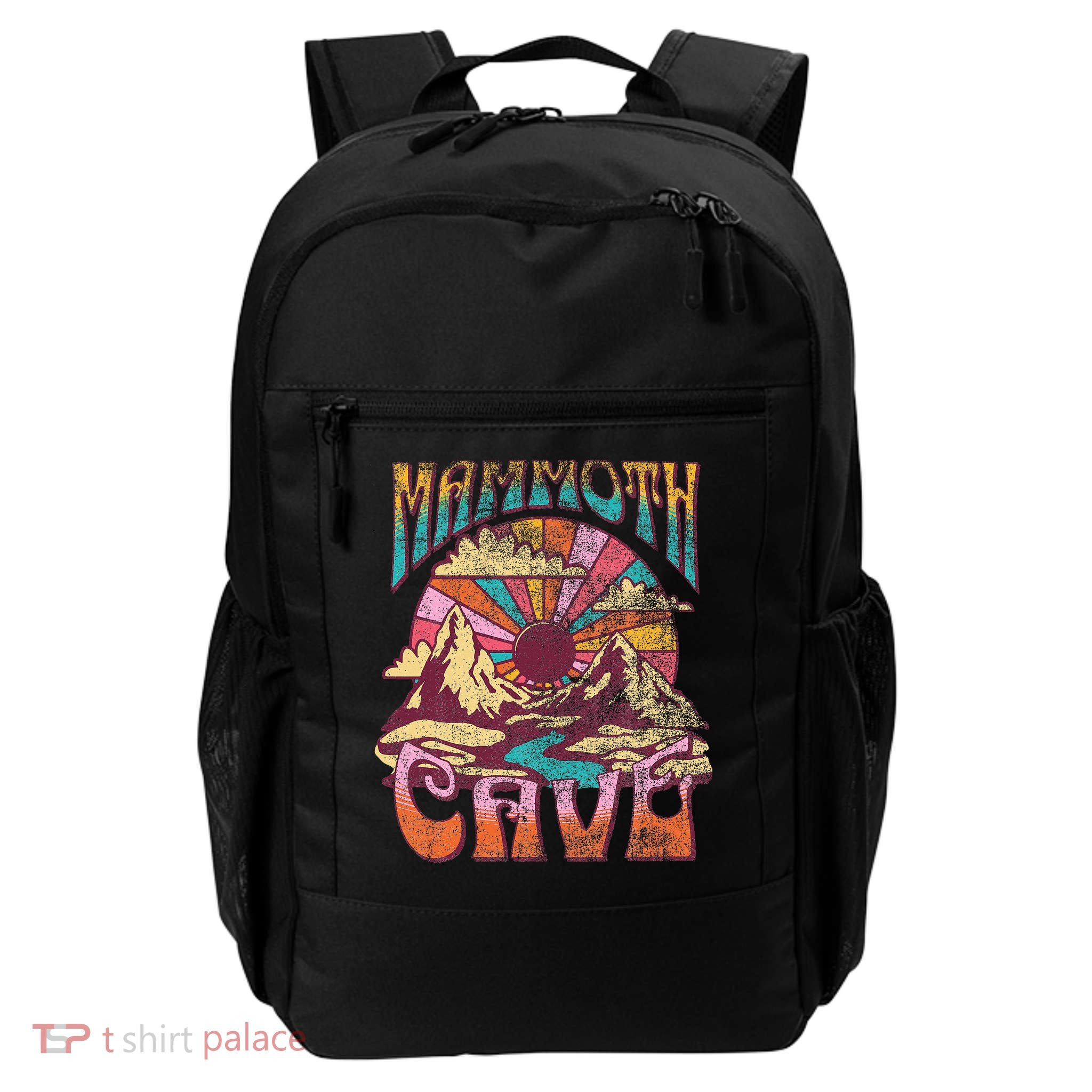 Mammoth Cave Kentucky Nature Hiking Mountains Outdoors Retro Backpack