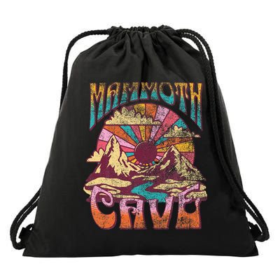 Mammoth Cave Kentucky Nature Hiking Mountains Outdoors Retro Drawstring Bag