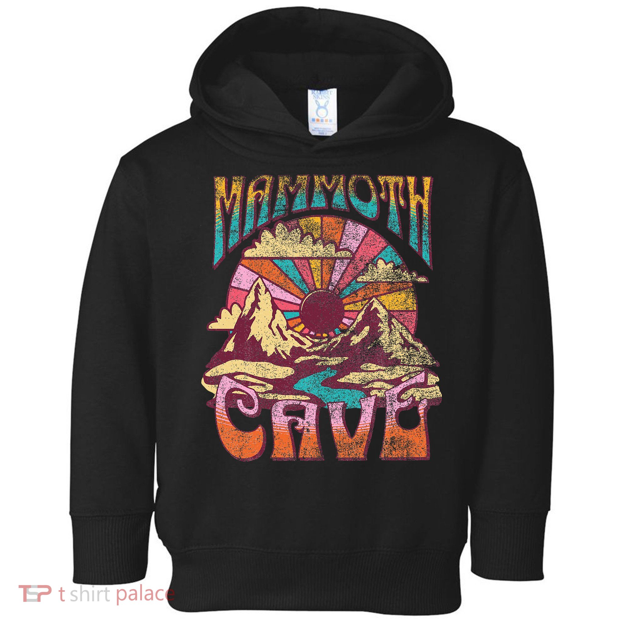 Mammoth Cave Kentucky Nature Hiking Mountains Outdoors Retro Toddler Hoodie