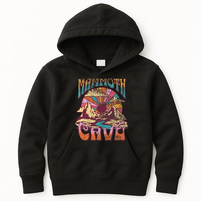 Mammoth Cave Kentucky Nature Hiking Mountains Outdoors Retro Kids Hoodie