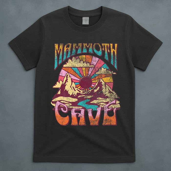 Mammoth Cave Kentucky Nature Hiking Mountains Outdoors Retro T-Shirt