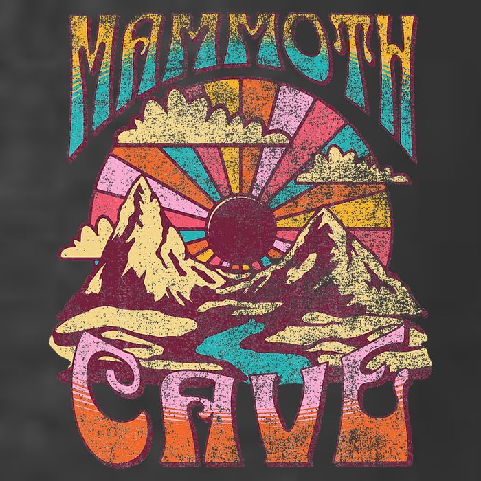 Mammoth Cave Kentucky Nature Hiking Mountains Outdoors Retro T-Shirt