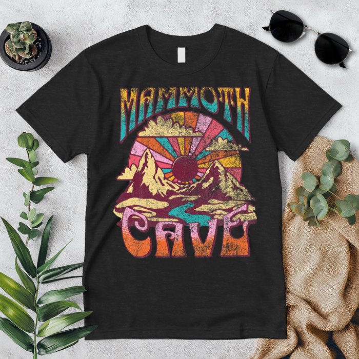 Mammoth Cave Kentucky Nature Hiking Mountains Outdoors Retro Premium T-Shirt