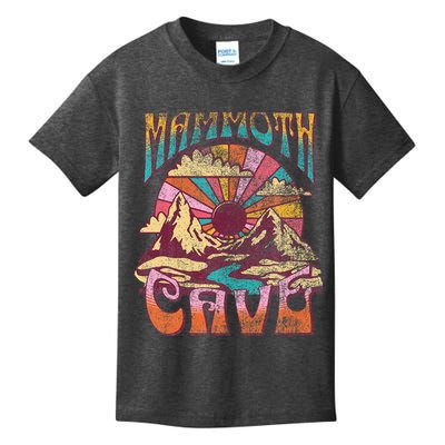 Mammoth Cave Kentucky Nature Hiking Mountains Outdoors Retro Kids T-Shirt